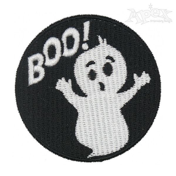 Baby Ghost Boo Embroidery Design