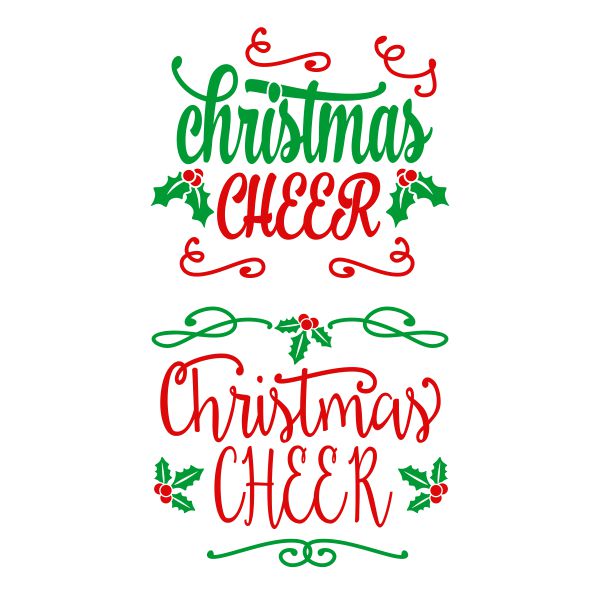 Christmas Cheer SVG Cuttable Design