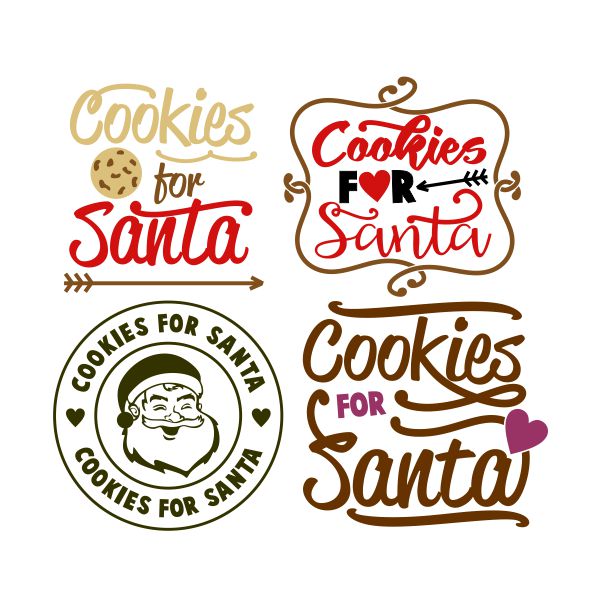 Cookies for Santa SVG Cuttable Design