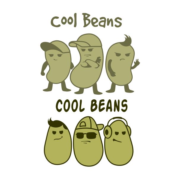 Cool Beans SVG Cuttable Design