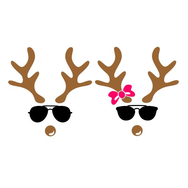 Deer Sunglasses SVG Cuttable Design