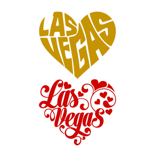 Las Vegas Heart SVG Cuttable Design