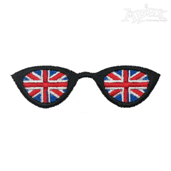 UK Sunglasses Embroidery Design