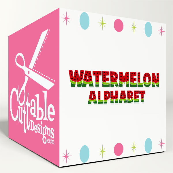 Watermelon SVG Cuttable Font