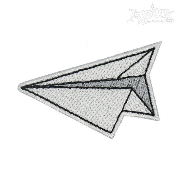 Paper Plane Embroidery Design