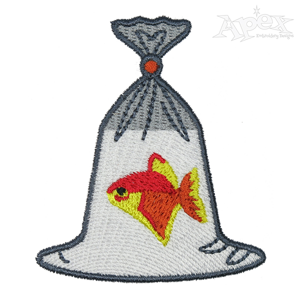 Goldfish Bag Embroidery Design