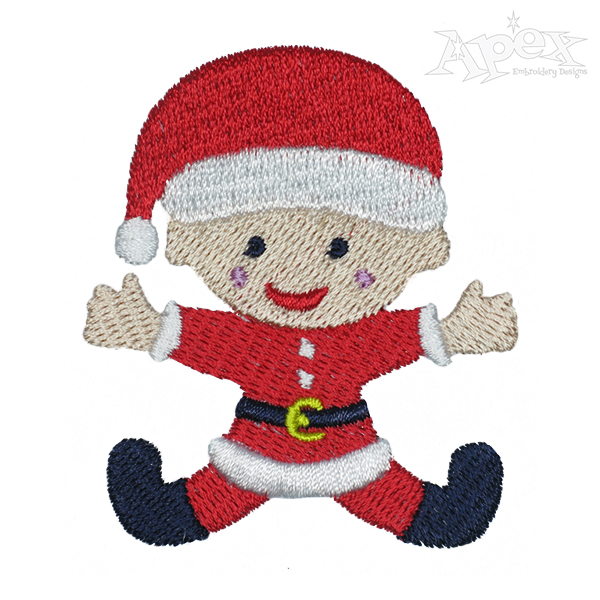 Santa Claus Baby Embroidery Design