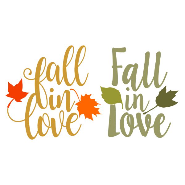 Fall in Love SVG Cuttable Design