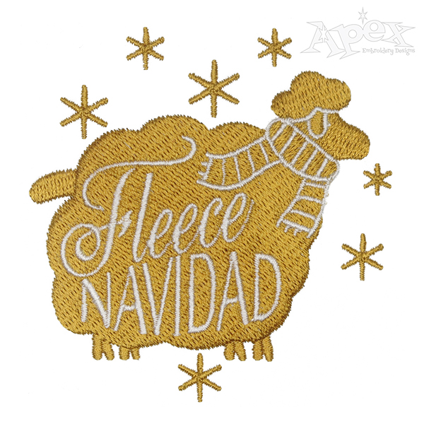 Fleece Navidad Embroidery Design