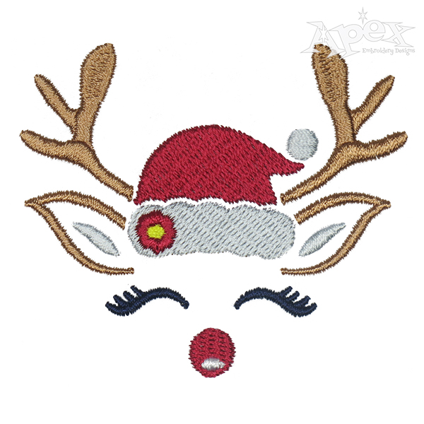Adorable Reindeer Embroidery Design