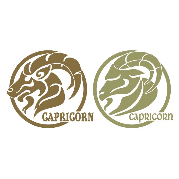 Capricorn Zodiac SVG Cuttable Design