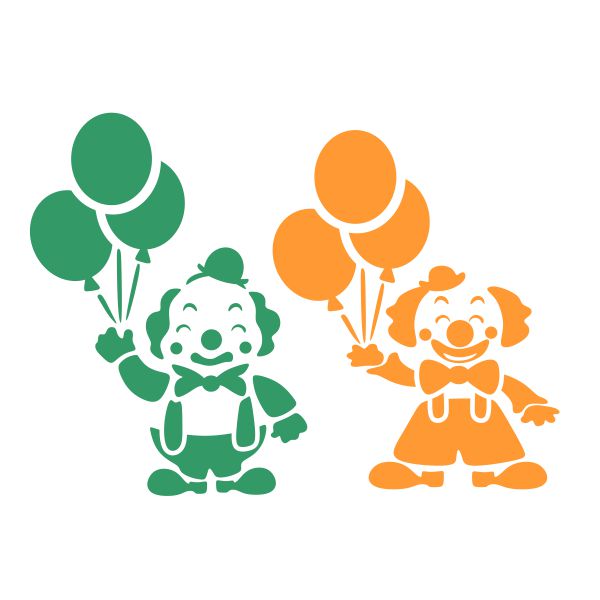 Cute Clown SVG Cuttable Design