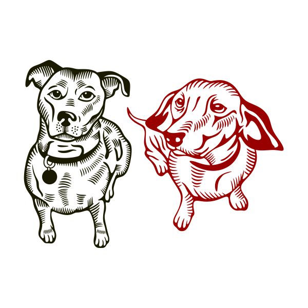 Dog Art SVG Cuttable Design