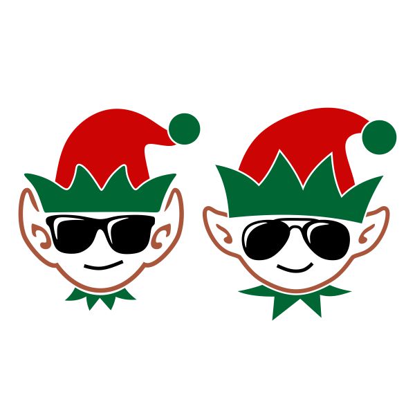 Elf in Sunglasses SVG Cuttable Design