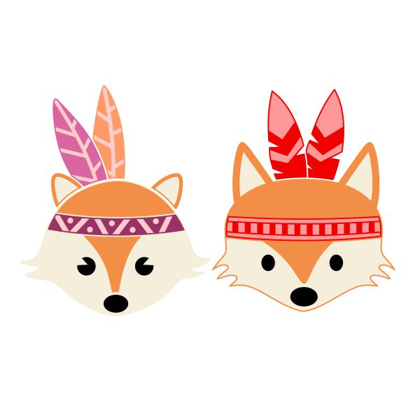 Cute Little Indian Fox SVG Cuttable Design
