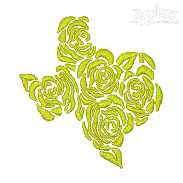 Roses of Texas Embroidery Design