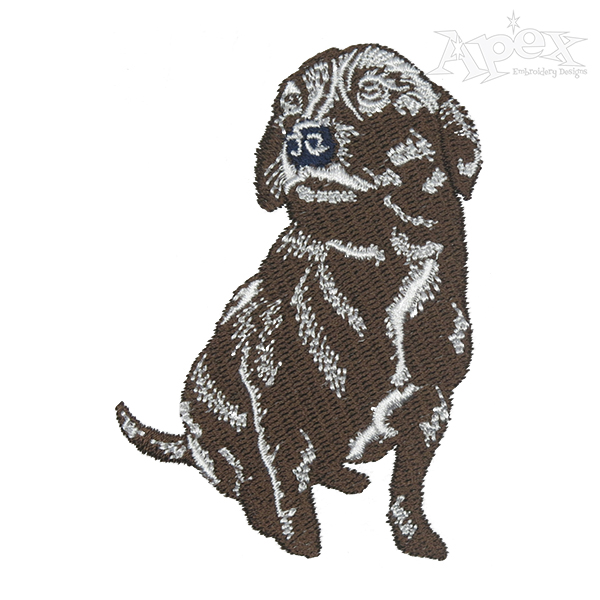 Beagle Dog Embroidery Design