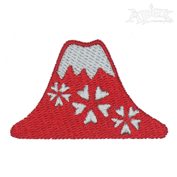 Fuji Mount Embroidery Design