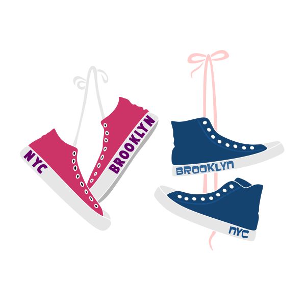 Brooklyn NYC Converse Sneaker SVG Cuttable Design