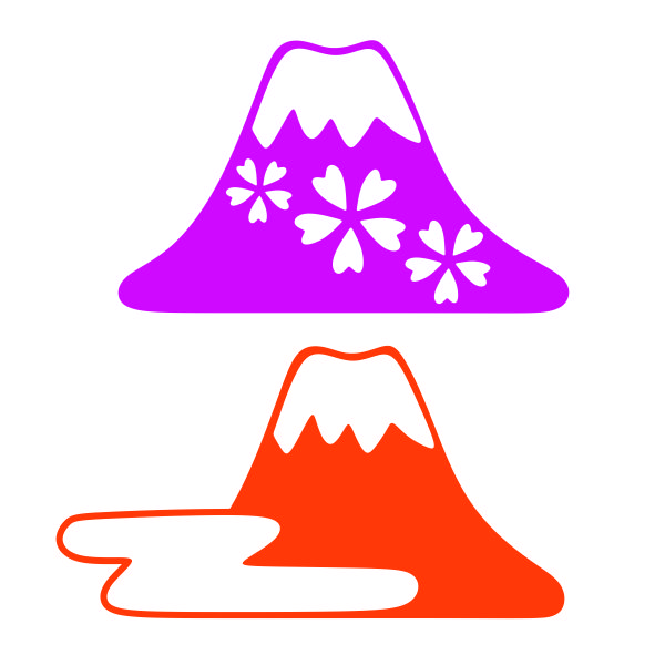 Mount Fuji Japan SVG Cuttable Design