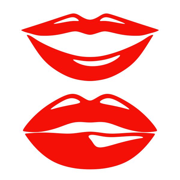 Lips SVG Cuttable Design