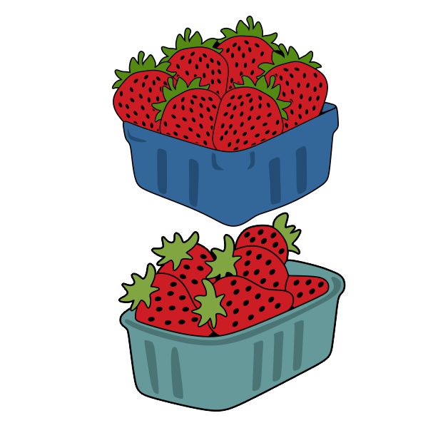 Strawberriy Box SVG Cuttable Design