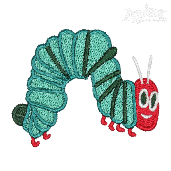 Caterpillar Embroidery Design