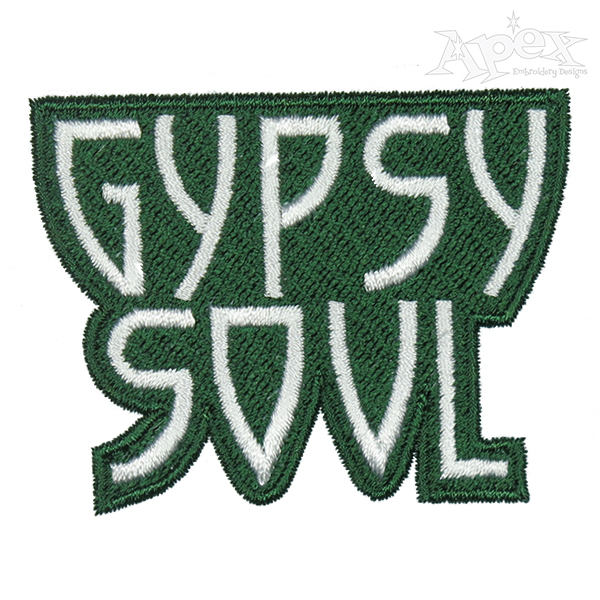 Gypsy Soul Embroidery Design