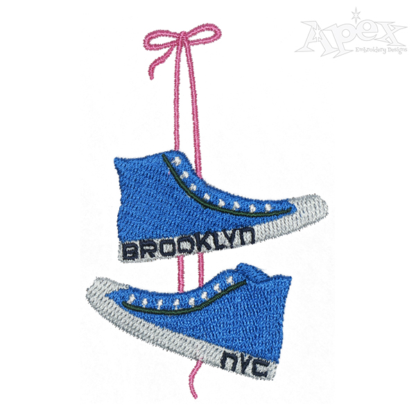 Brooklyn NYC Converse Embroidery Design