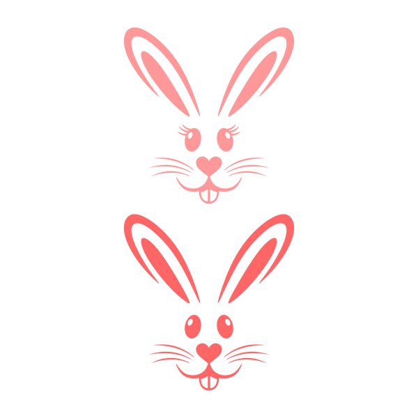 Bunny Face SVG Cuttable Design