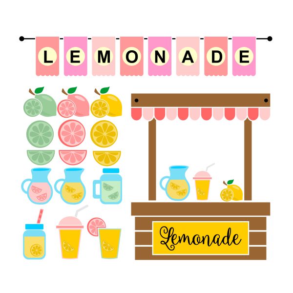 Lemonade Stand SVG Cuttable Design
