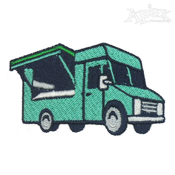 Mobile Shop Truck Embroidery Design