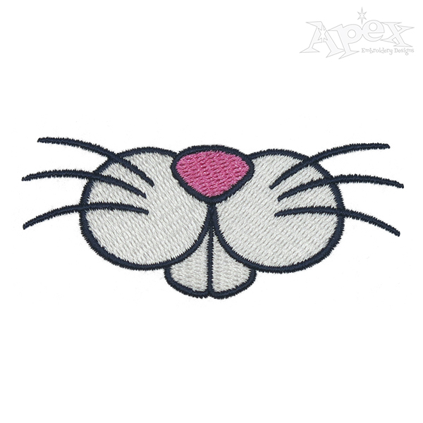 Bunny Nose Embroidery Design