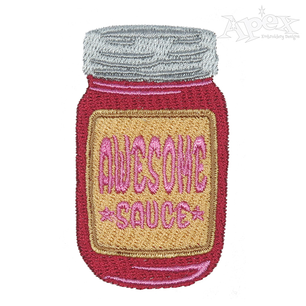 Awesome Sauce Embroidery Design