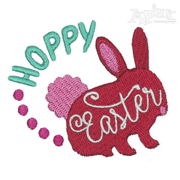 Hoppy Easter Embroidery Design