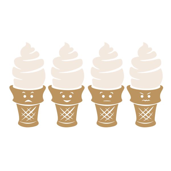 Ice Cream Emoji Pack SVG Cuttable Design