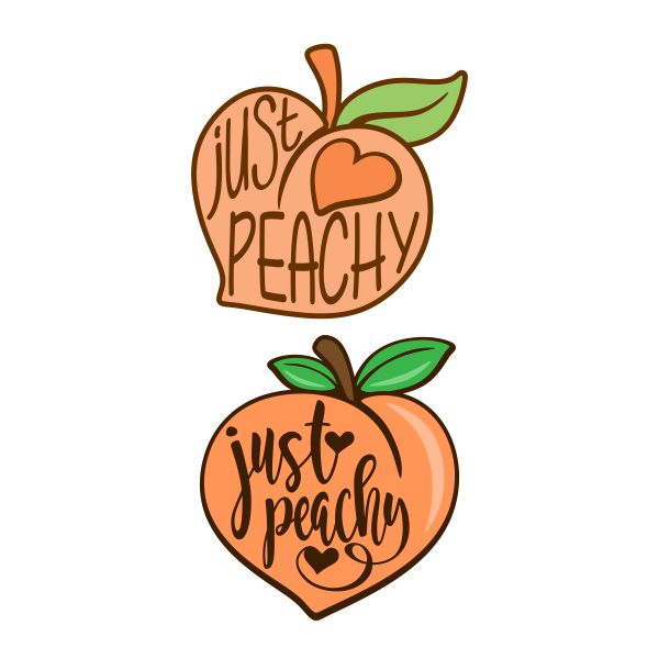 Just Peachy Peach SVG Cuttable Design