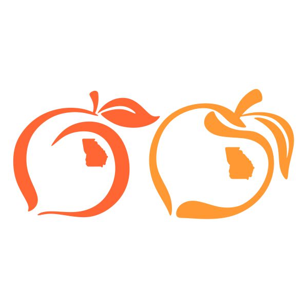 Georgia Peach SVG Cuttable Design
