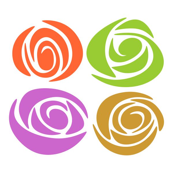 Rosette Flower SVG Cuttable Design