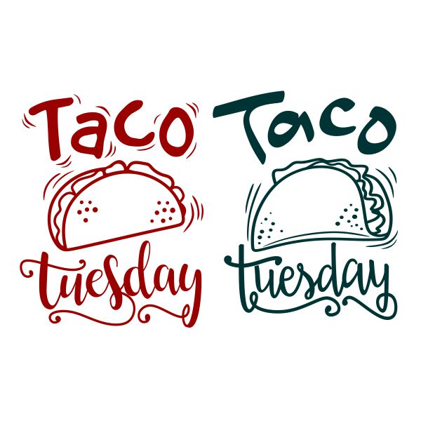 Taco Tuesday SVG Cuttable Design