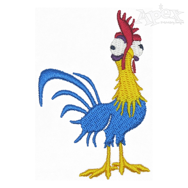 Funny Rooster Embroidery Design