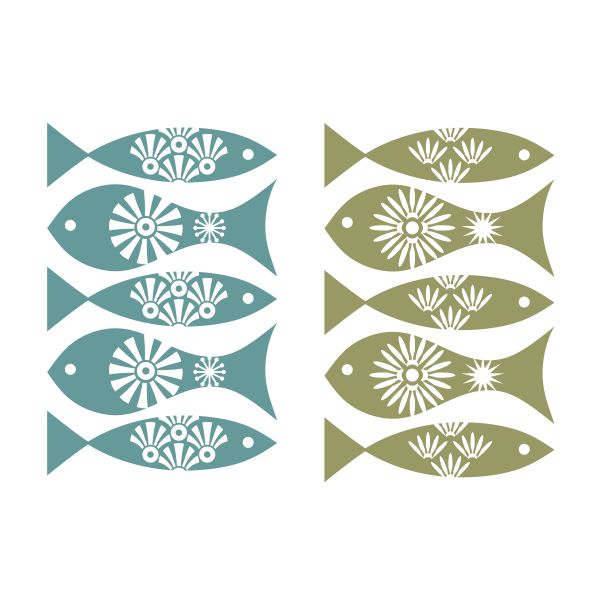 Nouveau Pattern Fish SVG Cuttable Design