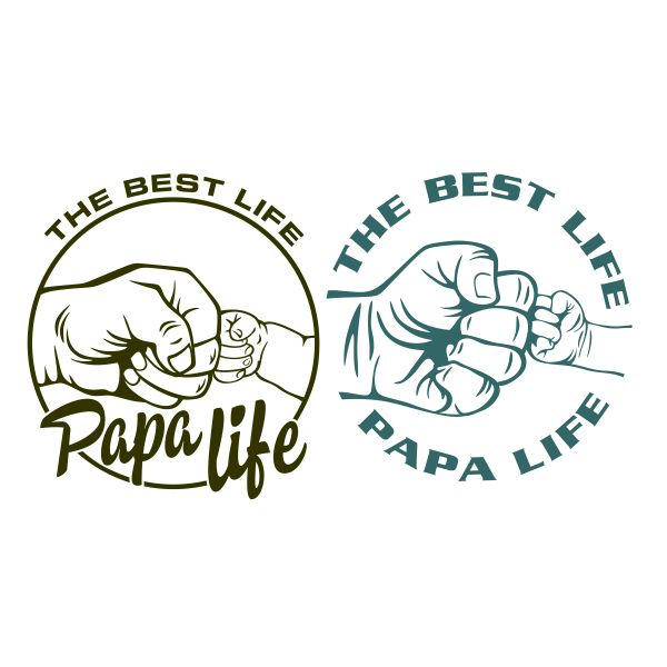 Download The Best Life Papa Life Cuttable Design Apex Embroidery Designs Monogram Fonts Alphabets