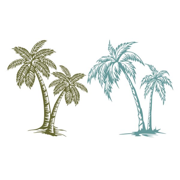 Palm Trees SVG Cuttable Design