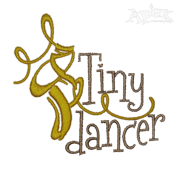 Tiny Dancer Embroidery Design