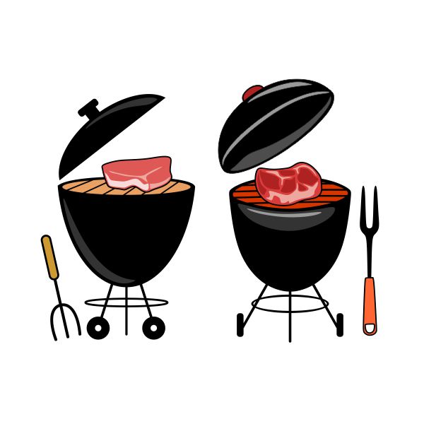 Barbecue Grill Stove SVG Cuttable Design
