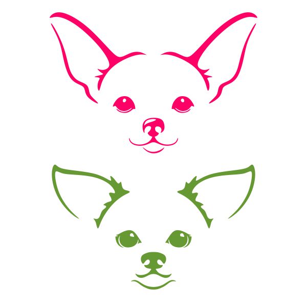 Chihuahua Face SVG Cuttable Design