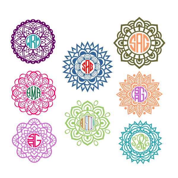 Download Mandala Pack Monogram Cuttable Frame Apex Embroidery Designs Monogram Fonts Alphabets