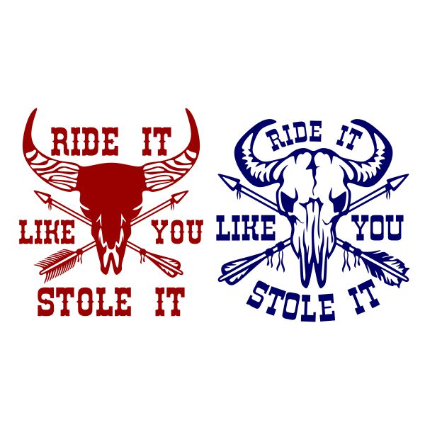 Ride It Like You Stole It Rodeo SVG Cuttable Design
