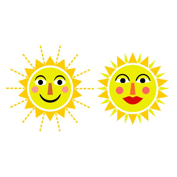 Happy Sun SVG Cuttable Design